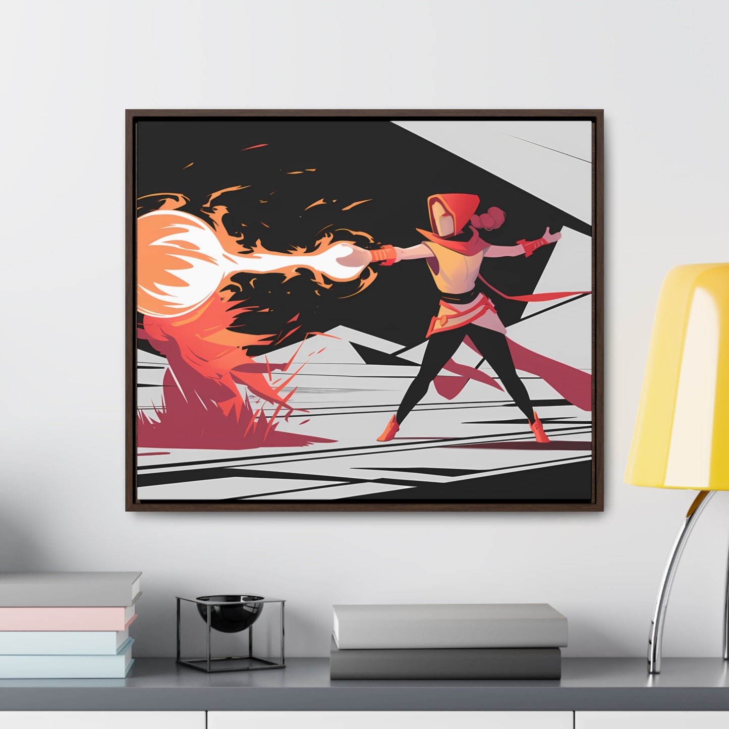 Conjuring the Firestorm - Gallery Canvas Wraps, Horizontal Frame