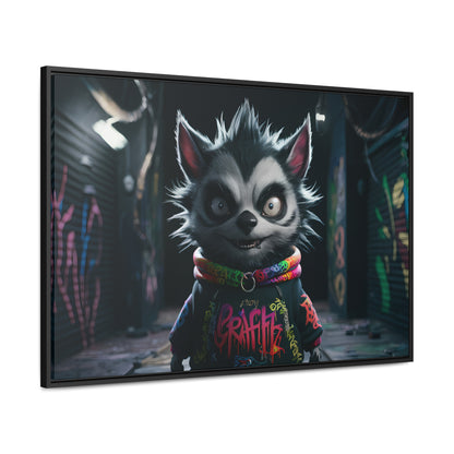 Urban Graffiti Rebel - Gallery Canvas Wraps, Horizontal Frame