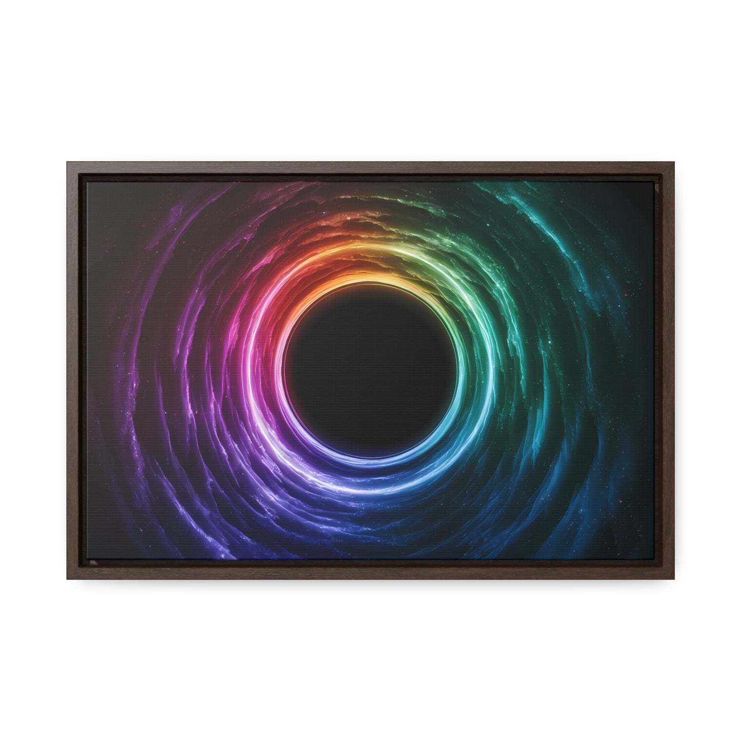 Cosmic Vortex of Light - Gallery Canvas Wraps, Horizontal Frame