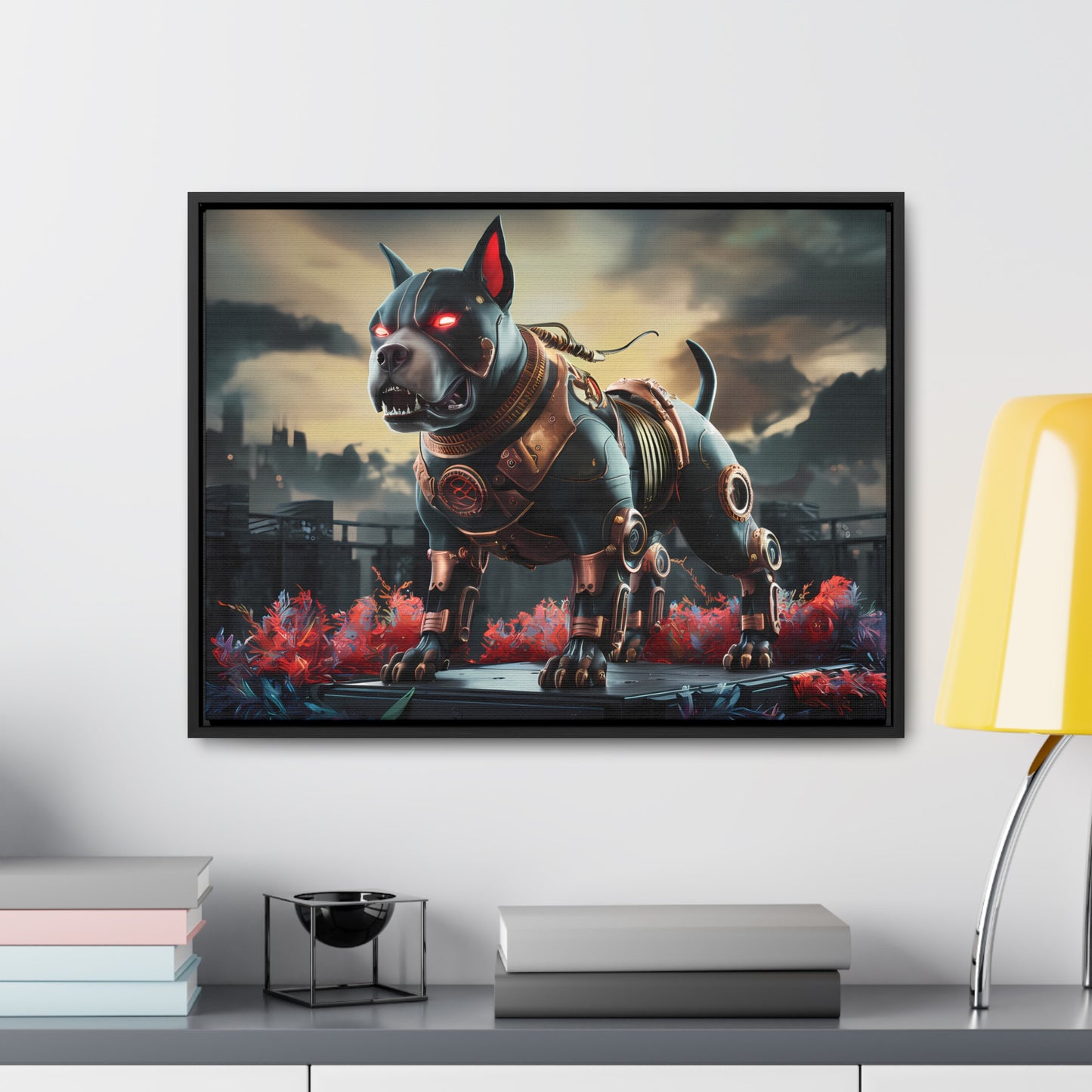 Cyberhound Sentinel - Gallery Canvas Wraps, Horizontal Frame