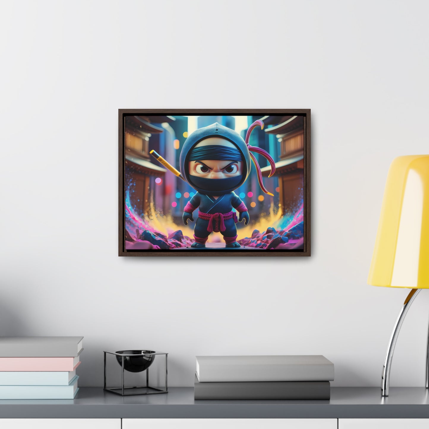 Tiny Ninja, Big Attitude - Gallery Canvas Wraps, Horizontal Frame