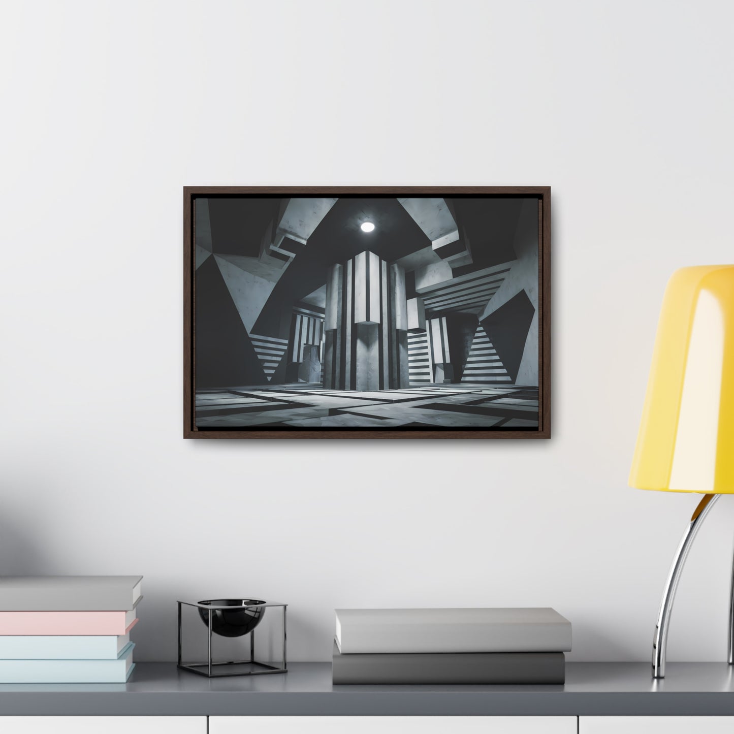 The Geometry of Shadows - Gallery Canvas Wraps, Horizontal Frame