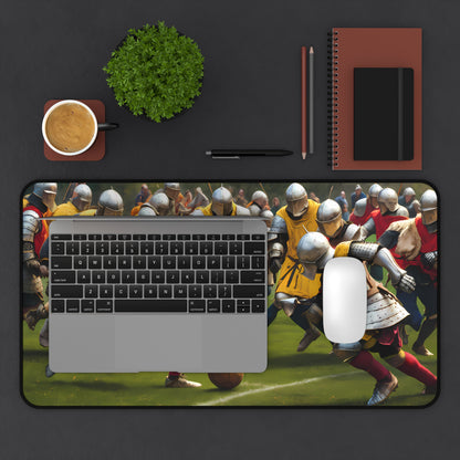 Medieval Football Frenzy - Desk Mat