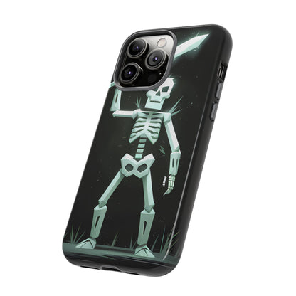 Geometric Skeleton Swordsman - Smartphone Tough Cases