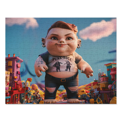 Punk Rock Giant in Toy Town - Jigsaw Puzzle (30, 110, 252, 500,1000-Piece)