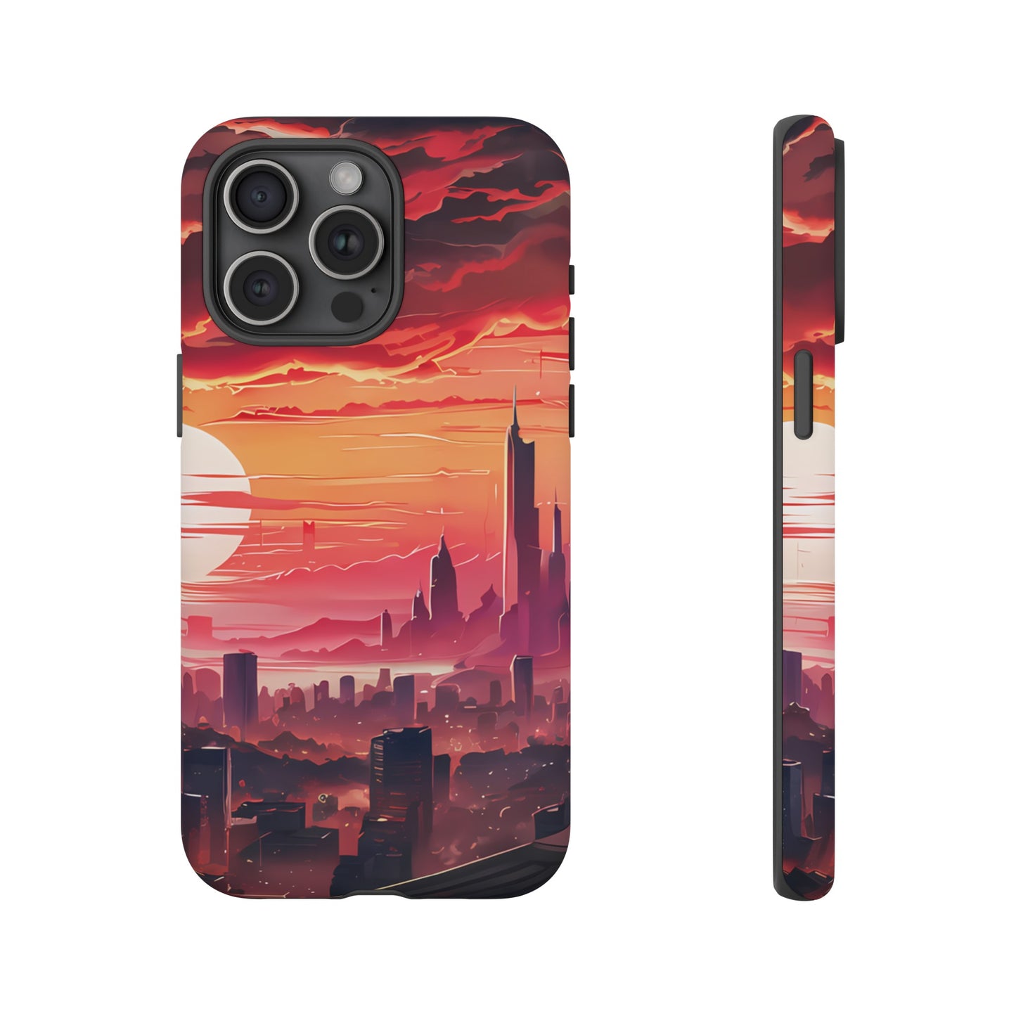 Anime City at Dawn - Smartphone Tough Cases