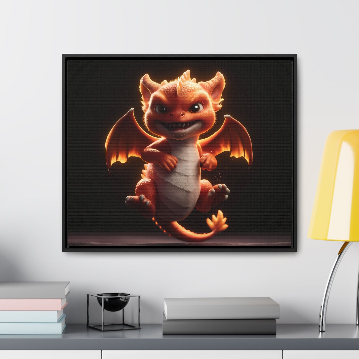 Fiery Mischief - Gallery Canvas Wraps, Horizontal Frame