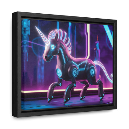 Cybernetic Unicorn - Gallery Canvas Wraps, Horizontal Frame