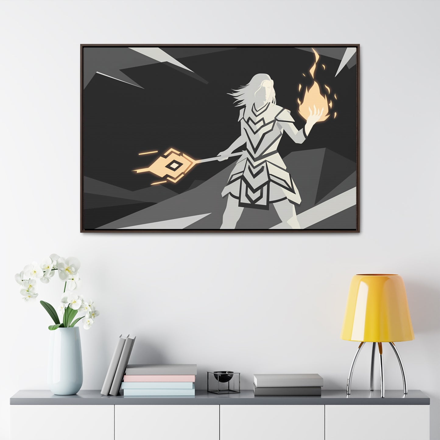 Ethereal Flamebearer - Gallery Canvas Wraps, Horizontal Frame