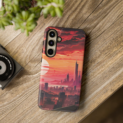 Anime City at Dawn - Smartphone Tough Cases