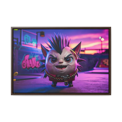 Punk Paws Unleashed - Gallery Canvas Wraps, Horizontal Frame