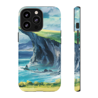 Anime Cliff by the Sea - Smartphone Tough Cases