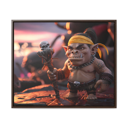 Goblin Warlord at Sunset - Gallery Canvas Wraps, Horizontal Frame