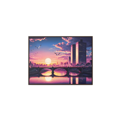 Twilight Reflections - Gallery Canvas Wraps, Horizontal Frame