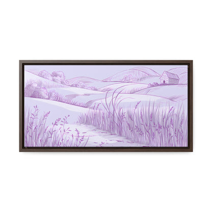 Whispers of the Lavender Hills - Gallery Canvas Wraps, Horizontal Frame