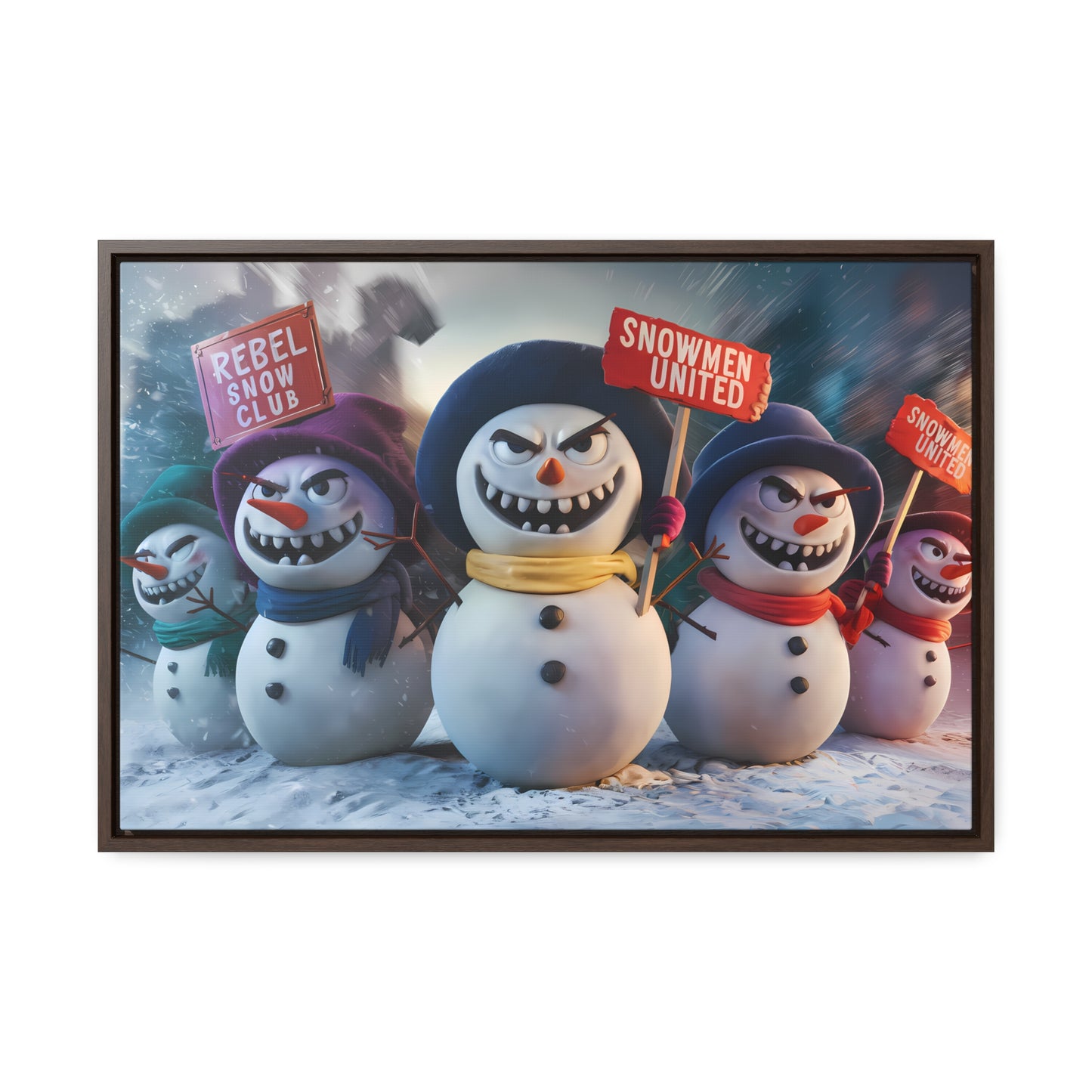 Frosty Revolt - Gallery Canvas Wraps, Horizontal Frame