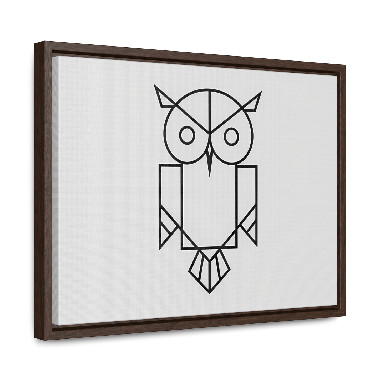 Geometric Owl - Gallery Canvas Wraps, Horizontal Frame