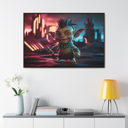 Goblin of the Neon Wastelands - Gallery Canvas Wraps, Horizontal Frame