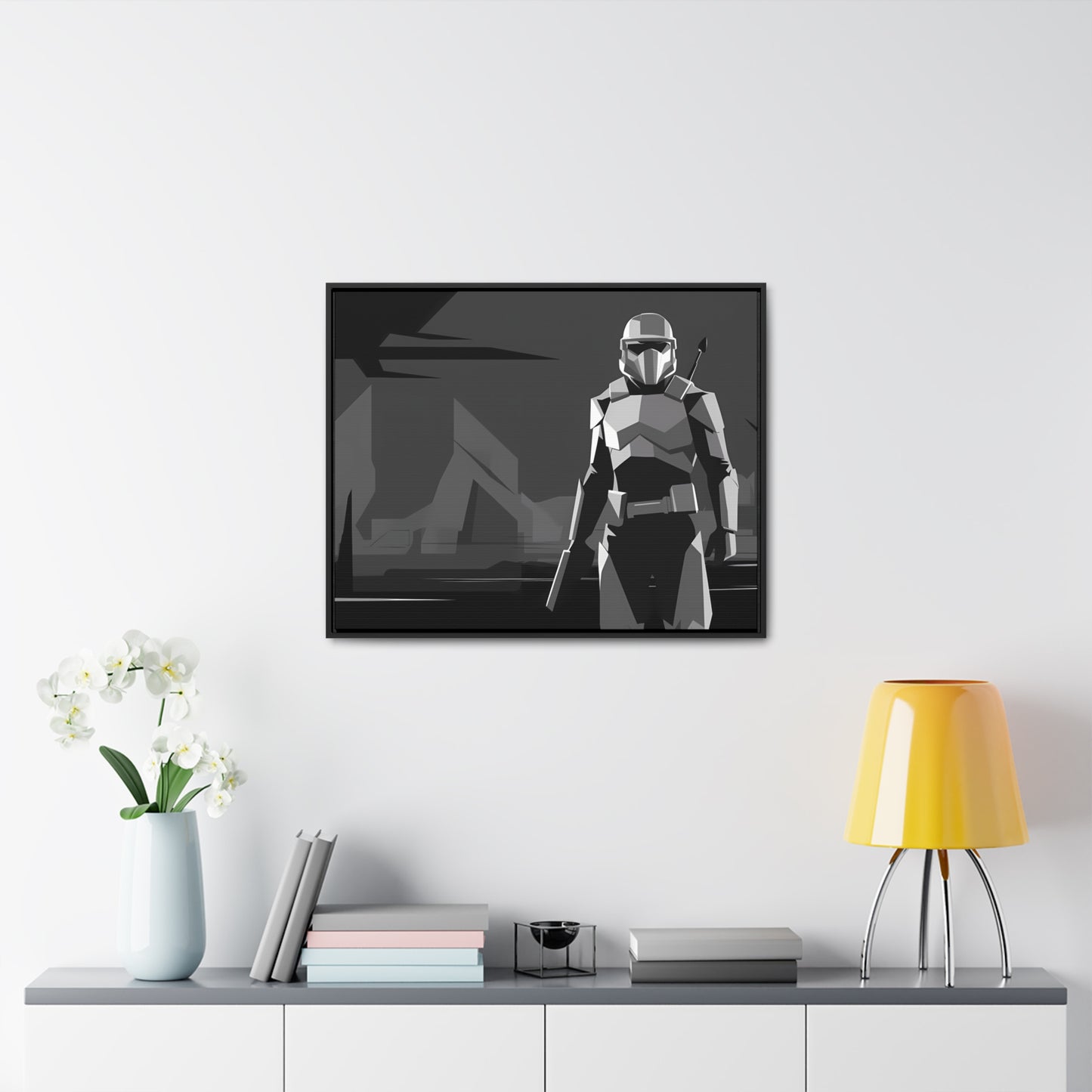 The Lone Protector - Gallery Canvas Wraps, Horizontal Frame