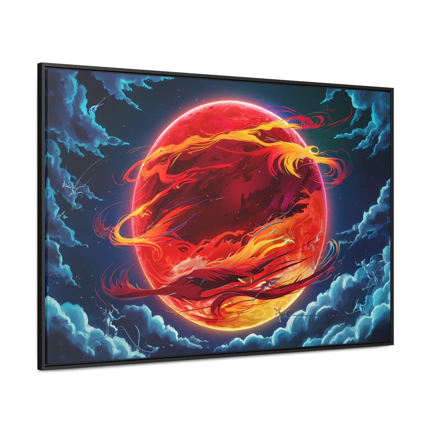 Eclipse of the Eternal Phoenix - Gallery Canvas Wraps, Horizontal Frame