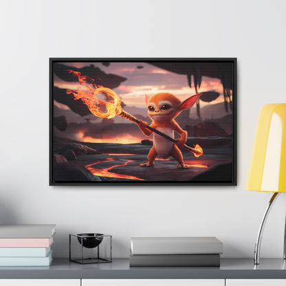 "Guardian of the Flame" - Gallery Canvas Wraps, Horizontal Frame