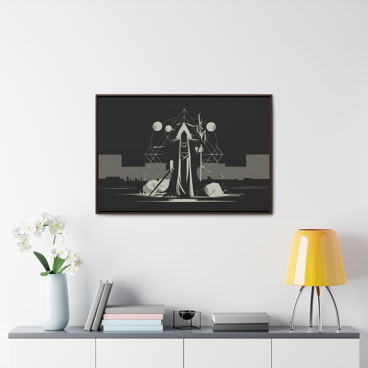 The Arcane Guardian of the Shadows - Gallery Canvas Wraps, Horizontal Frame