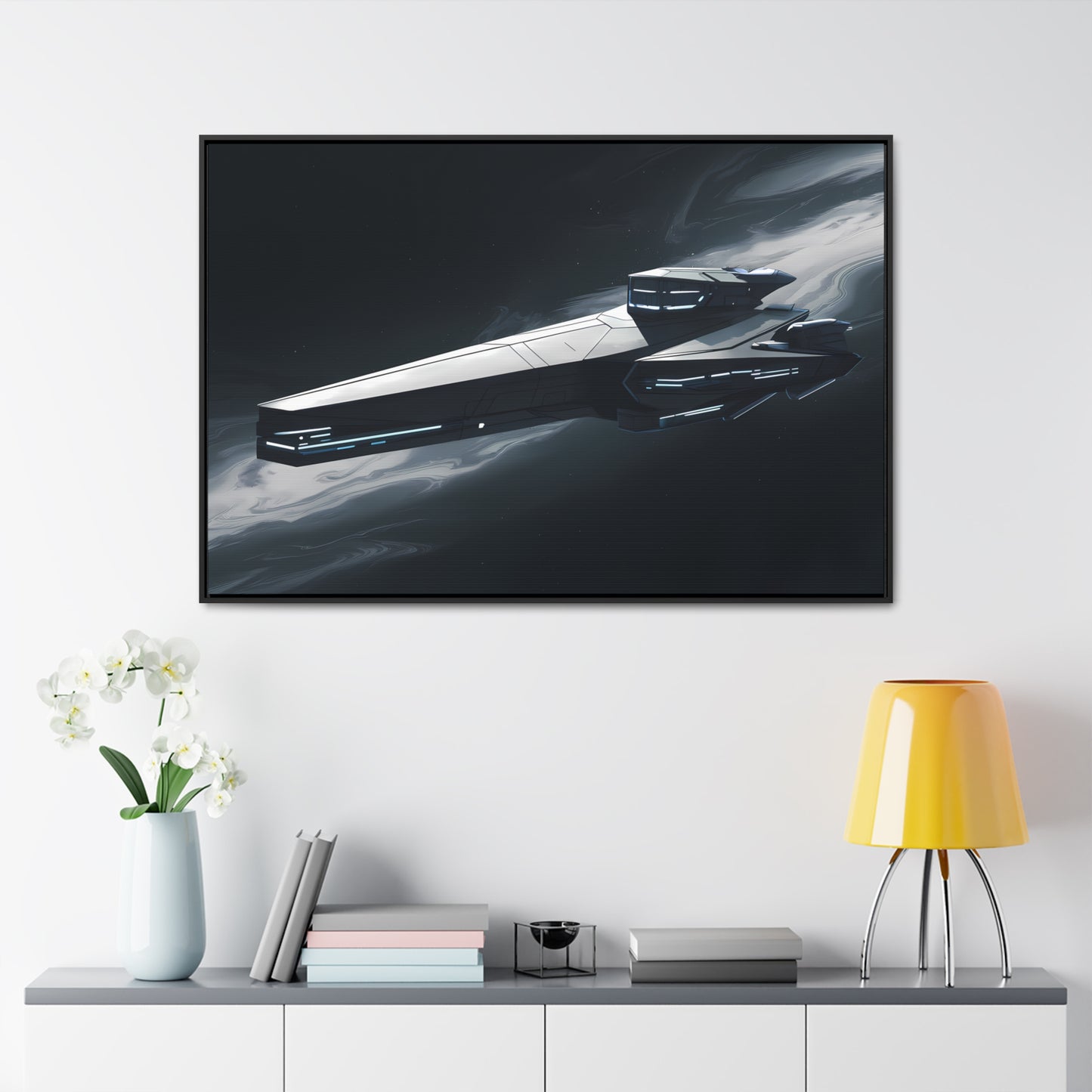 Starship of the Void - Gallery Canvas Wraps, Horizontal Frame