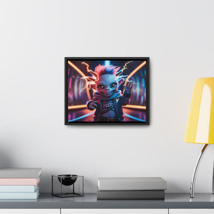 "Neon Spark" - Gallery Canvas Wraps, Horizontal Frame