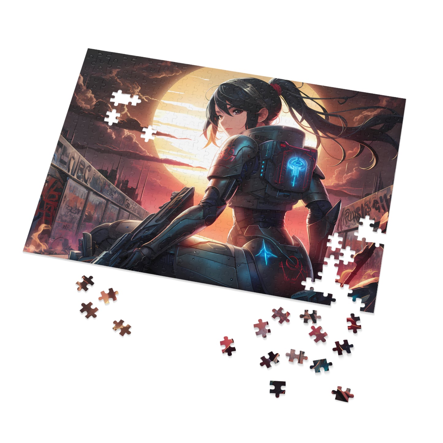 Shadow of the Cyber Dawn - Jigsaw Puzzle (30, 110, 252, 500,1000-Piece)