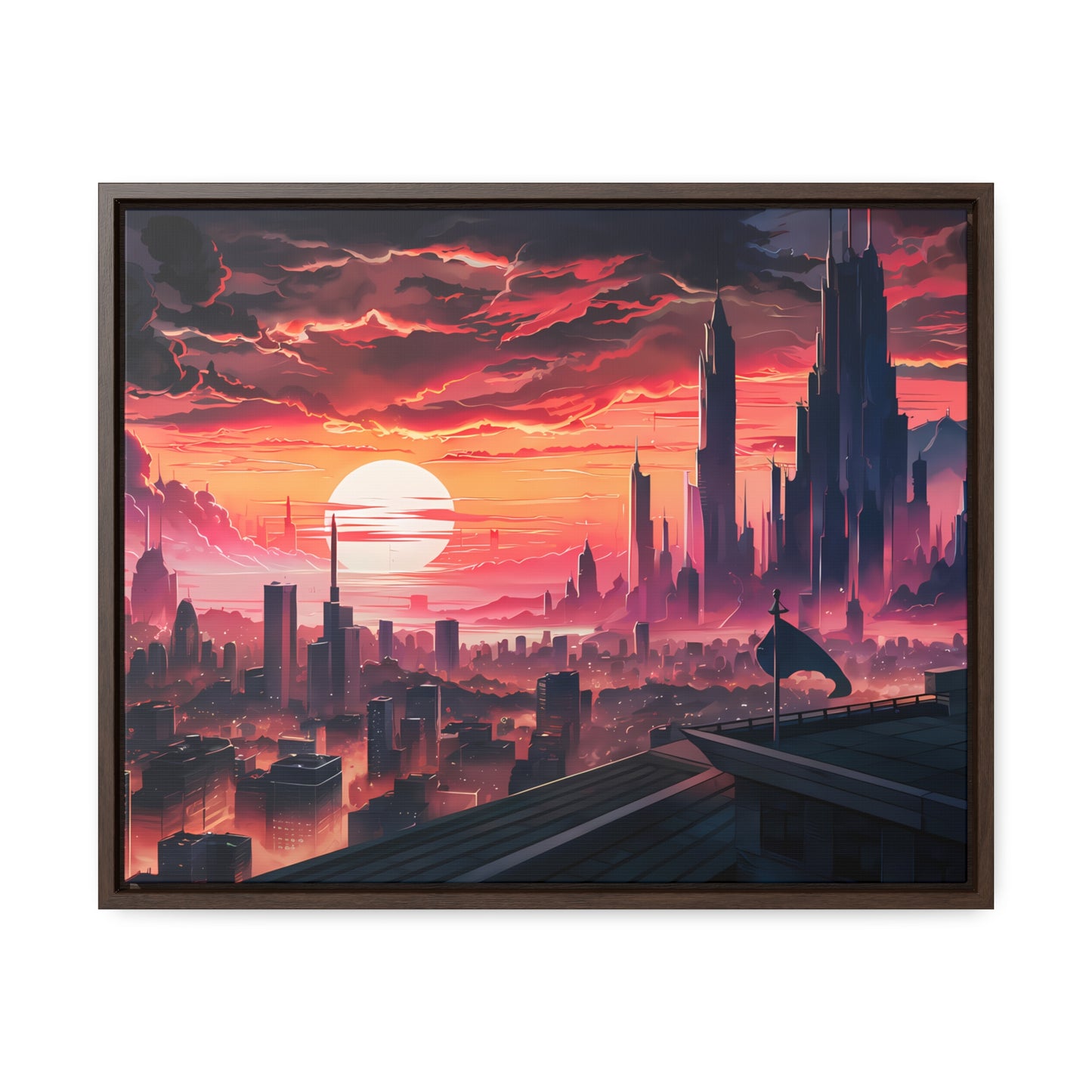 City of the Last Dawn - Gallery Canvas Wraps, Horizontal Frame