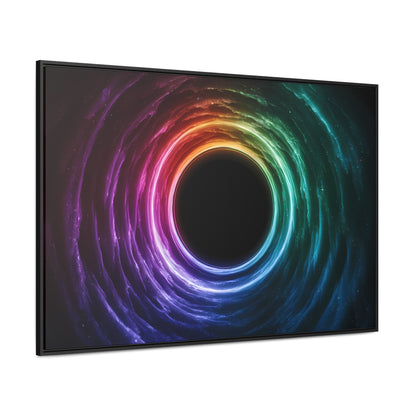 Cosmic Vortex of Light - Gallery Canvas Wraps, Horizontal Frame