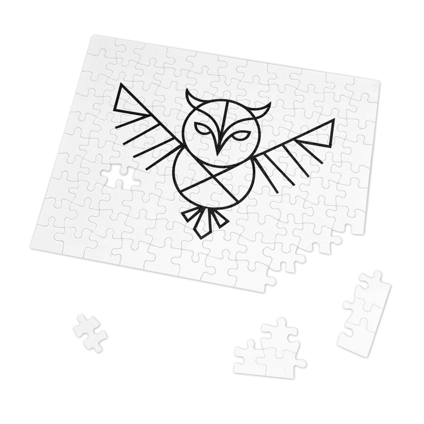 Geometric Owl - Jigsaw Puzzle (30, 110, 252, 500,1000-Piece)