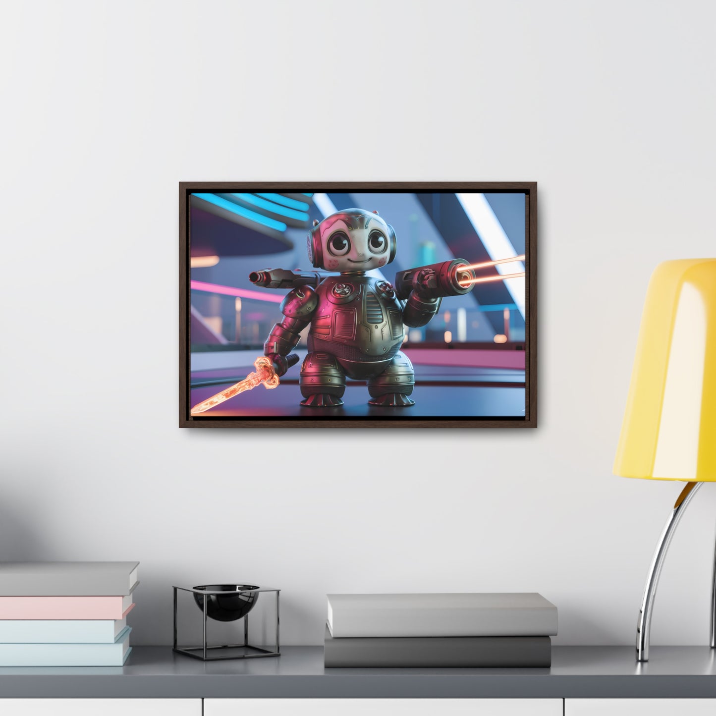 Galactic Guardian Bot - Gallery Canvas Wraps, Horizontal Frame