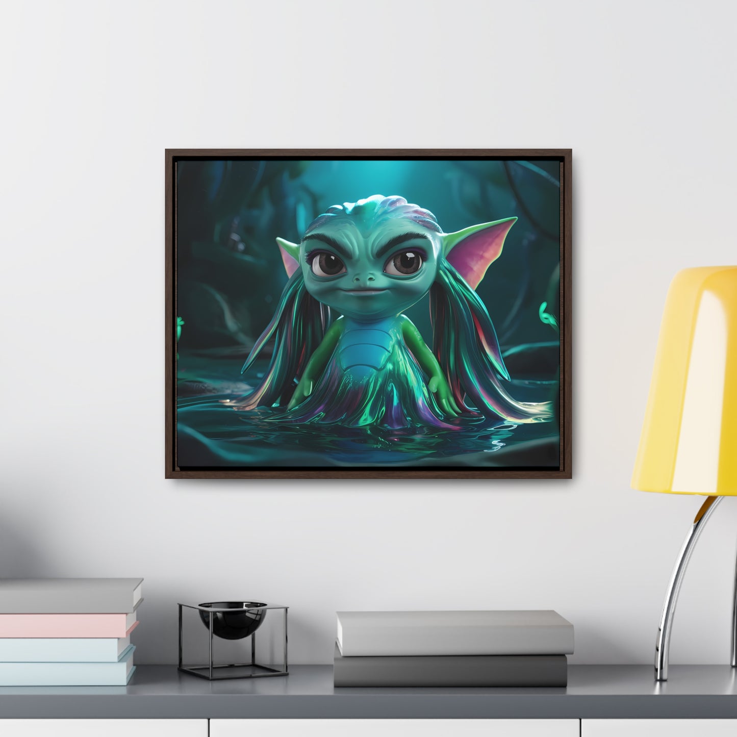 Guardian of the Enchanted Lagoon - Gallery Canvas Wraps, Horizontal Frame