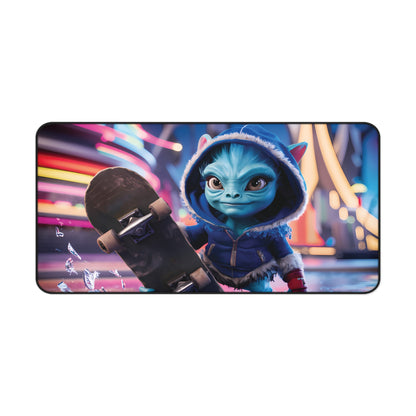 Cute Ice Alien Skater - Desk Mat