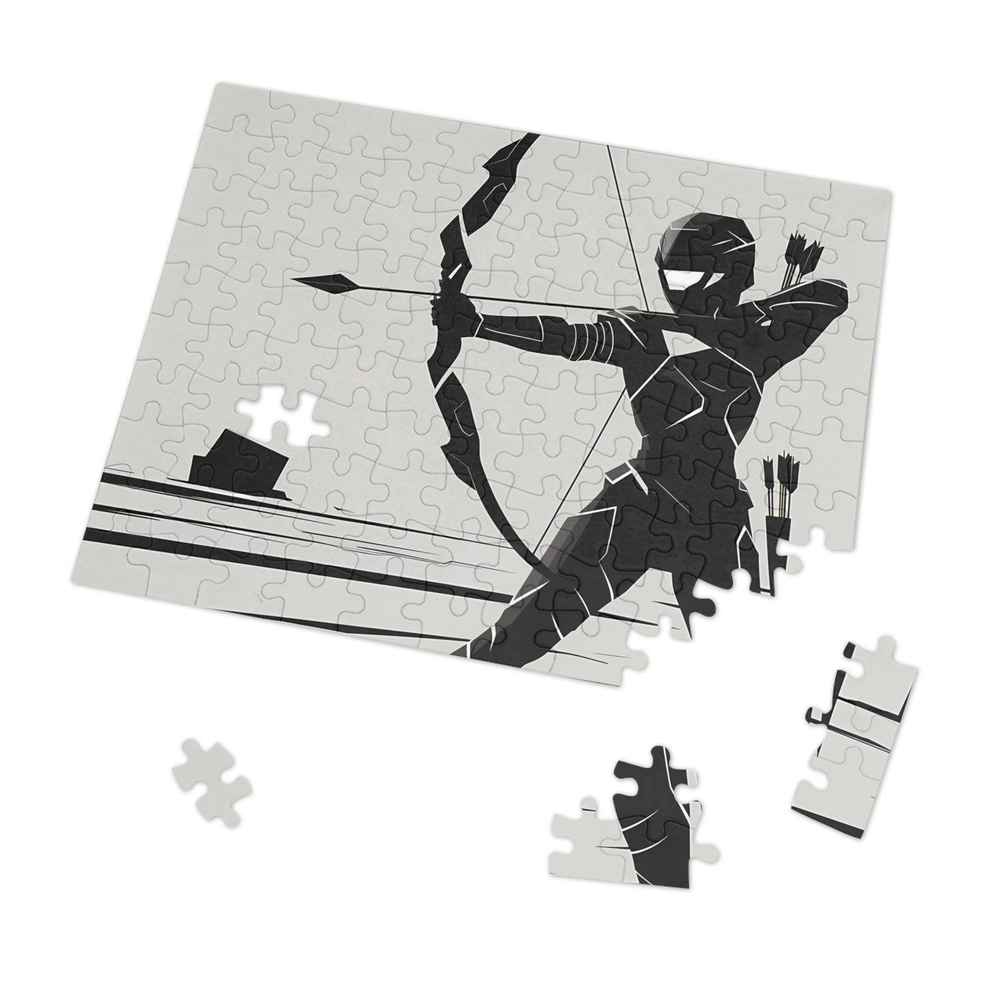 Archer in Shadow Armor - Jigsaw Puzzle (30, 110, 252, 500,1000-Piece)