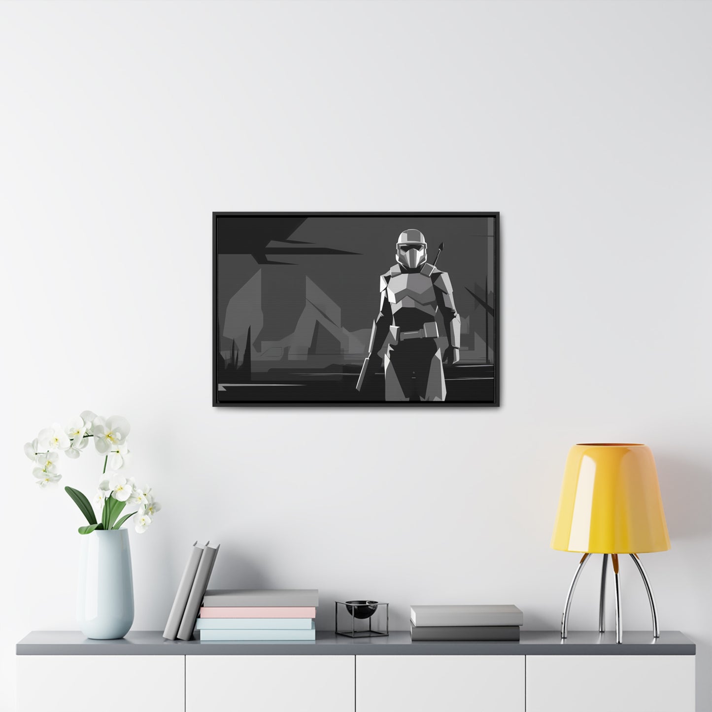 The Lone Protector - Gallery Canvas Wraps, Horizontal Frame