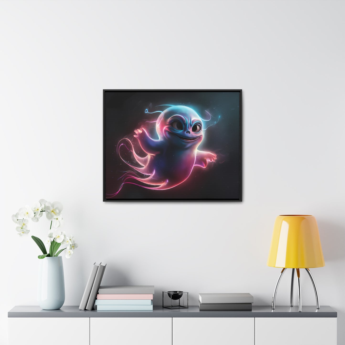 Neon Ghostling - Gallery Canvas Wraps, Horizontal Frame