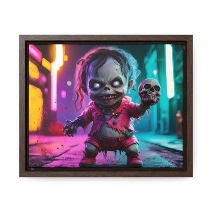 Nightmare in Neon City - Gallery Canvas Wraps, Horizontal Frame