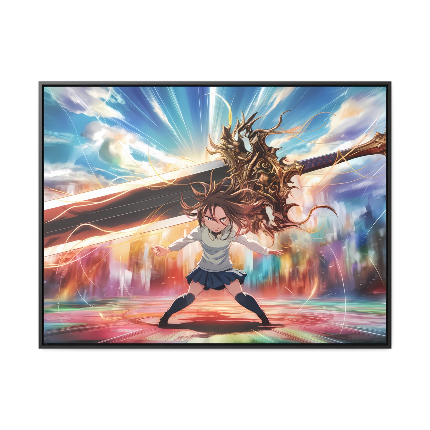 Blade of the Infinite Resolve - Gallery Canvas Wraps, Horizontal Frame