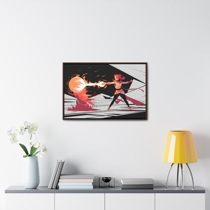 Conjuring the Firestorm - Gallery Canvas Wraps, Horizontal Frame