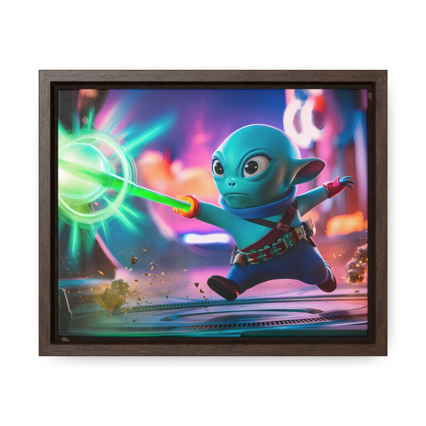 Galactic Defender - Gallery Canvas Wraps, Horizontal Frame