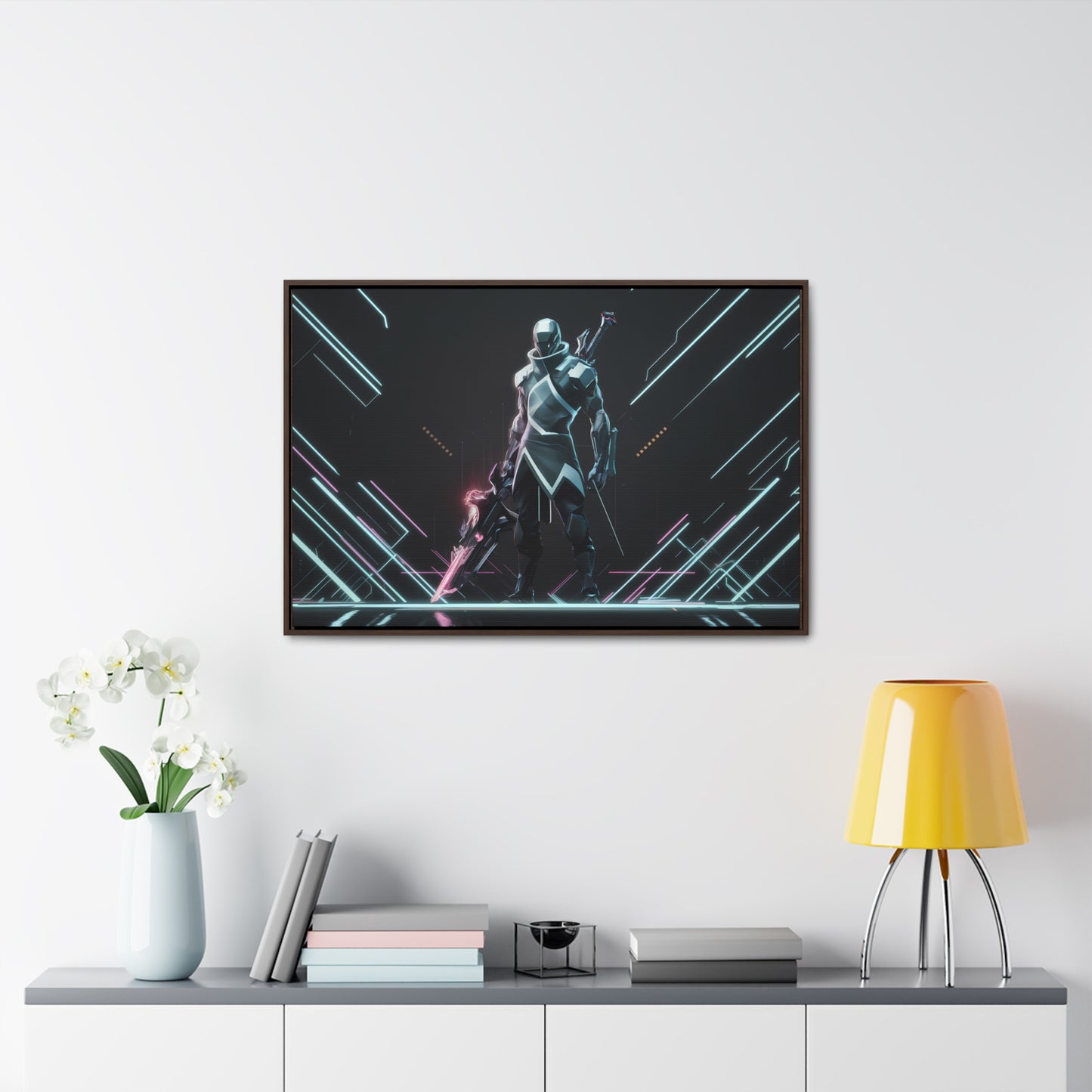 Cybernetic Vanguard - Gallery Canvas Wraps, Horizontal Frame