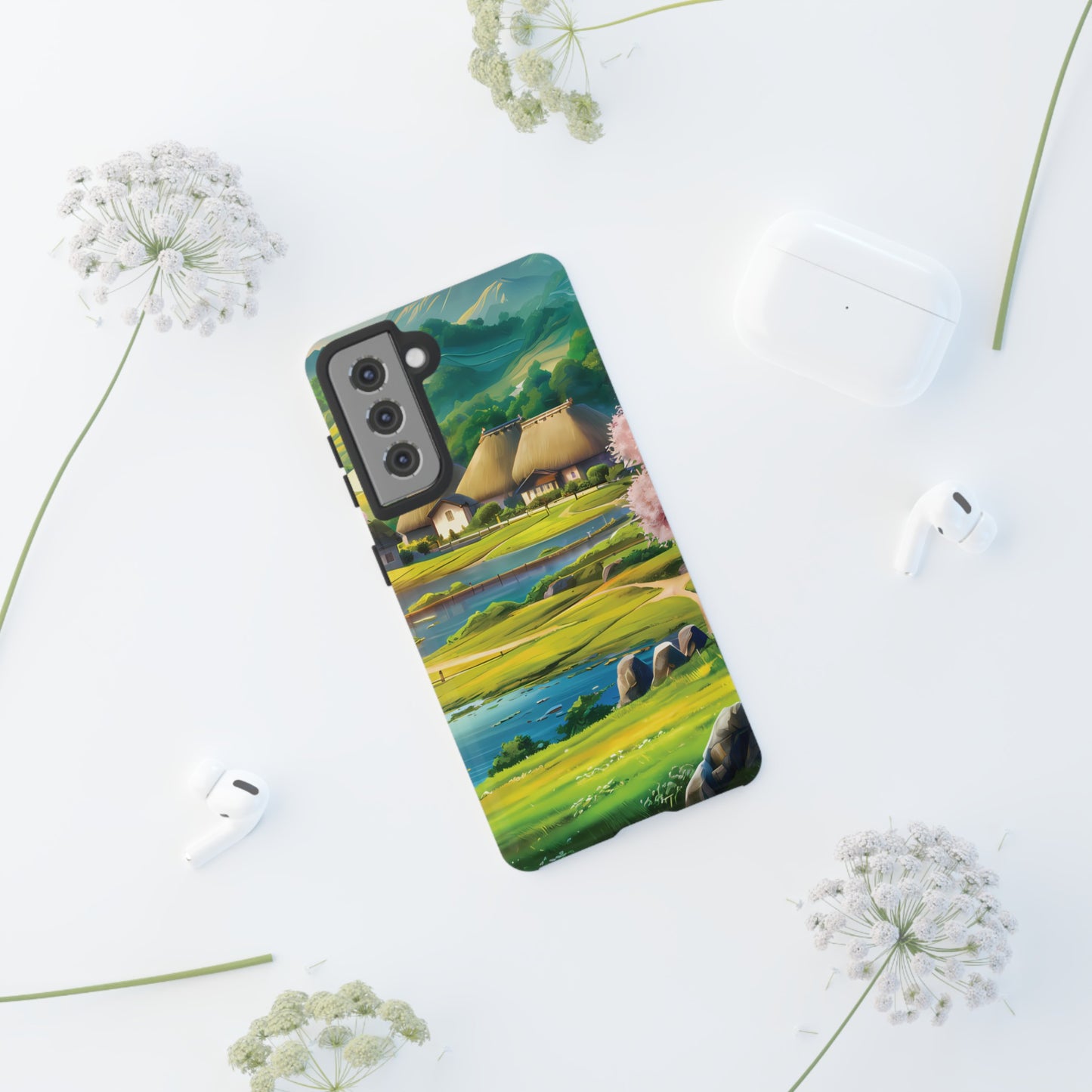 Idyllic Anime Village - Smartphone Tough Cases