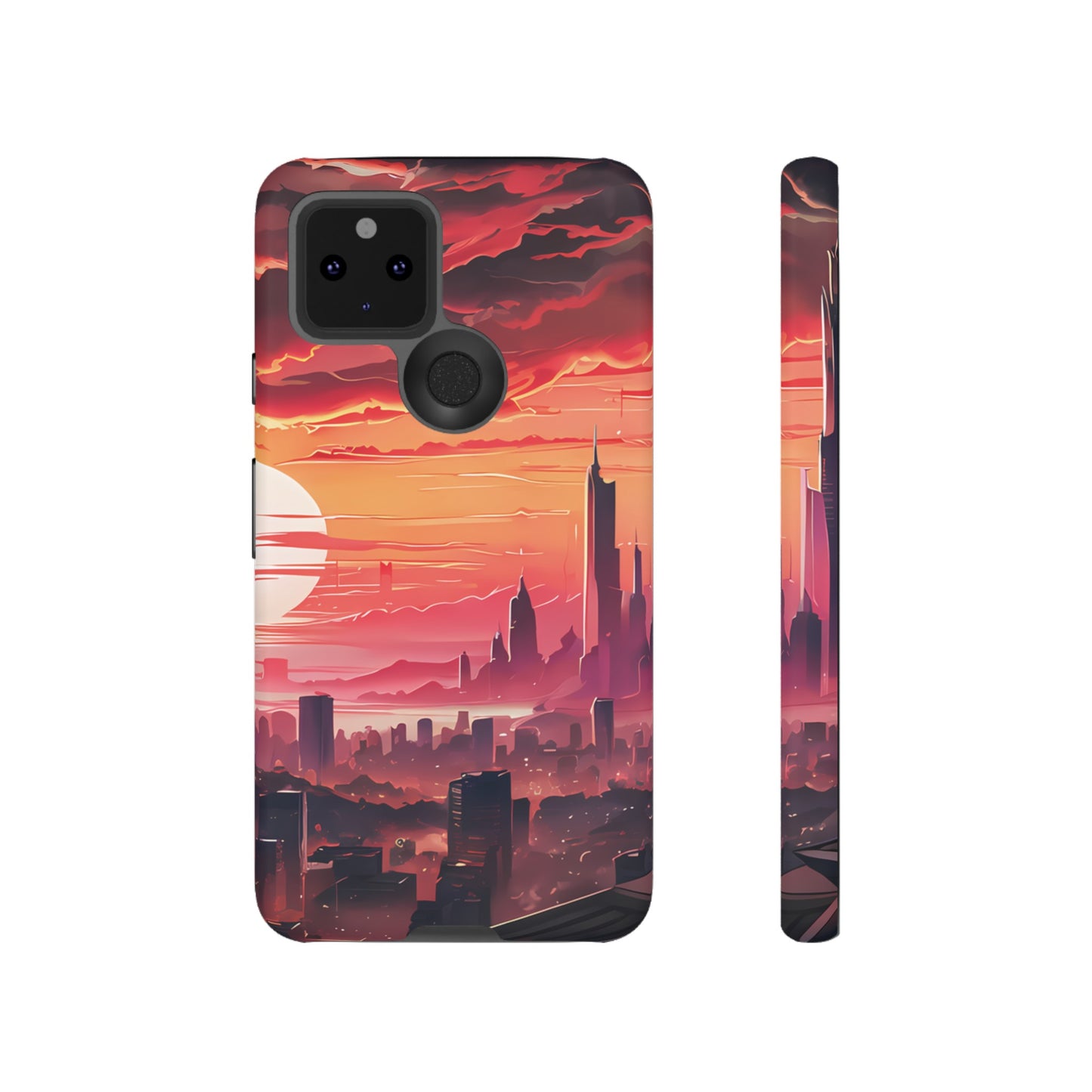 Anime City at Dawn - Smartphone Tough Cases