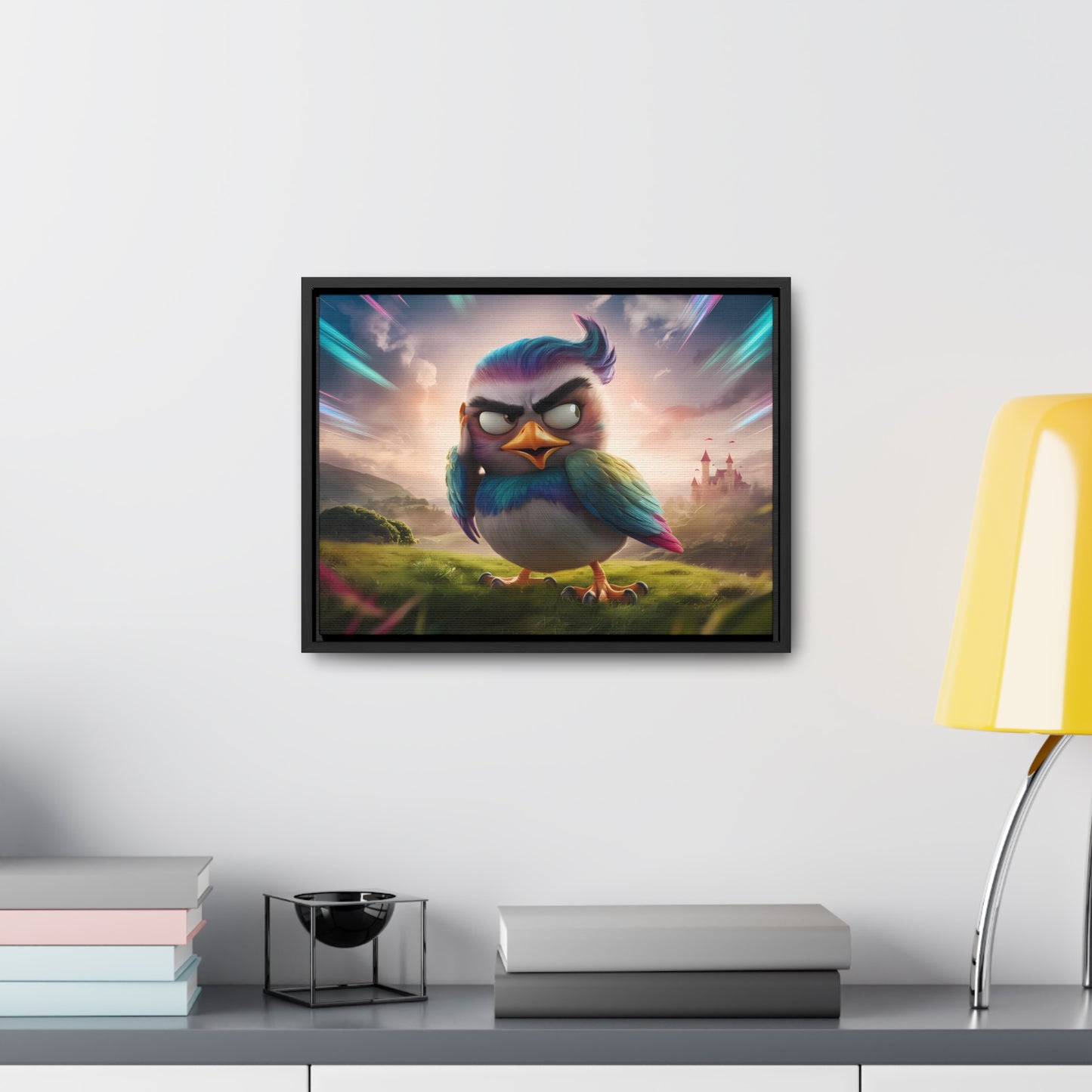 Feathered Fury: The Guardian of the Sky - Gallery Canvas Wraps, Horizontal Frame