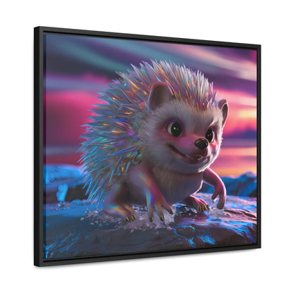 Prismatic Hedgehog at Dusk - Gallery Canvas Wraps, Horizontal Frame