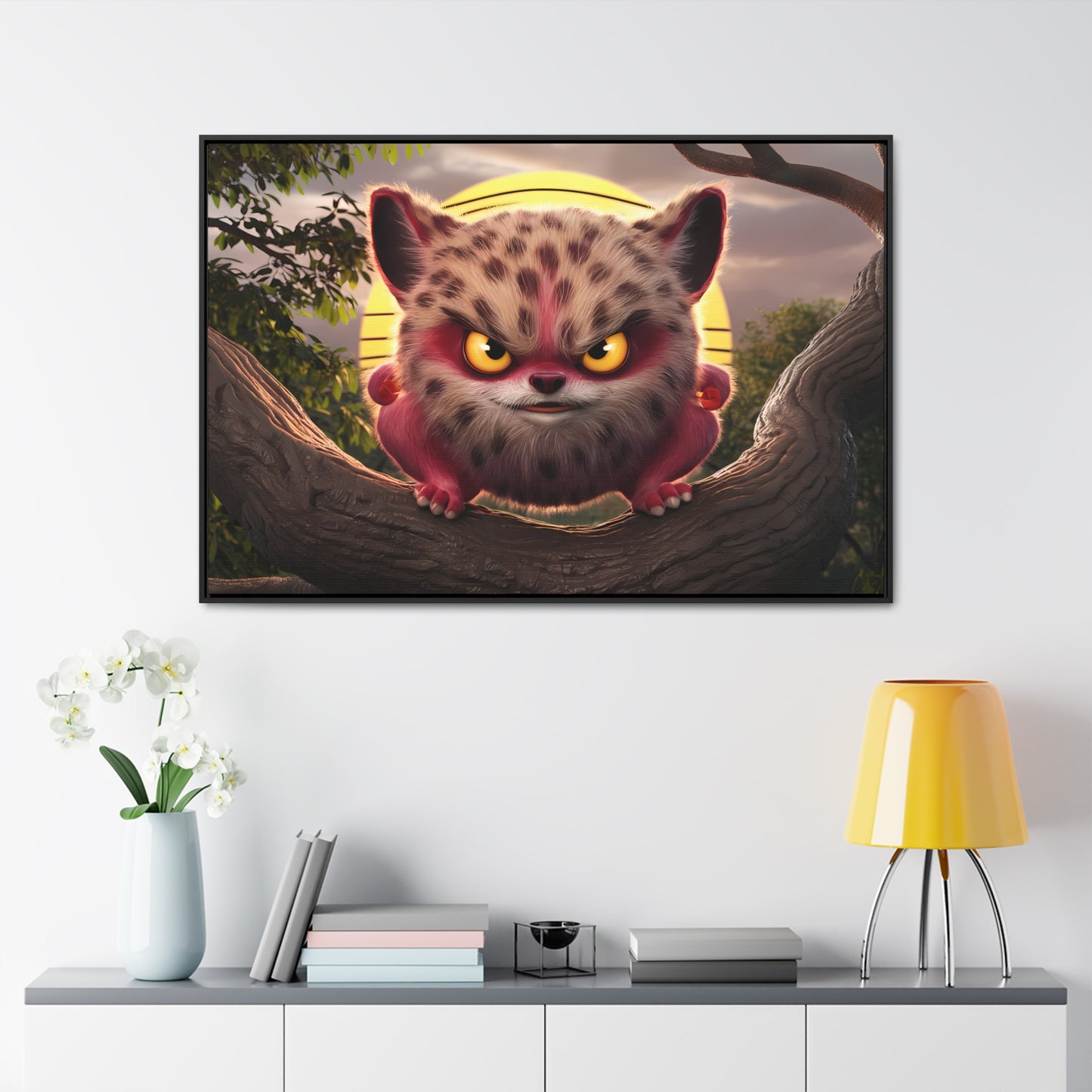 Guardian of the Sunset Forest - Gallery Canvas Wraps, Horizontal Frame