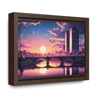 Twilight Reflections - Gallery Canvas Wraps, Horizontal Frame