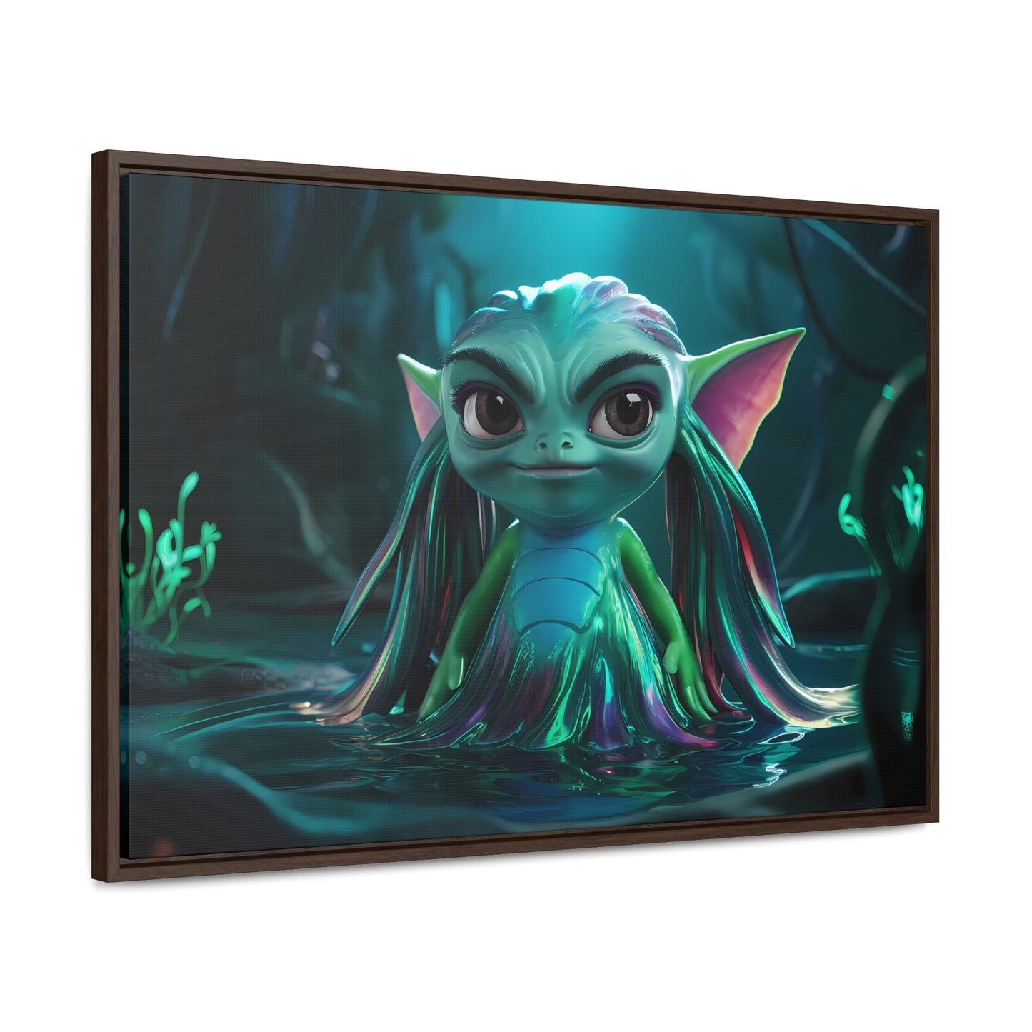 Guardian of the Enchanted Lagoon - Gallery Canvas Wraps, Horizontal Frame